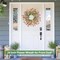24" Spring Wreath for Front Door – Artificial Wildflower Wreath, Summer Home Decor for Indoor & Outdoor, Farmhouse, Porch, Window, Wall, Easter, Red/Orange/Purple